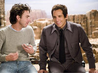 Director Shawn Levy and Ben Stiller on the set of "Night at the Museum."